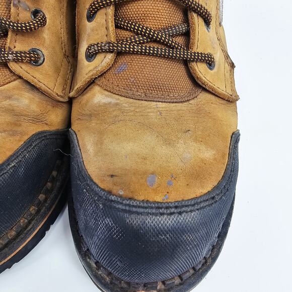 Ridgecut Toughwear Mens Brown Leather 6” Steel Toe Work Boots Size 9.5 M - Picture 9 of 12